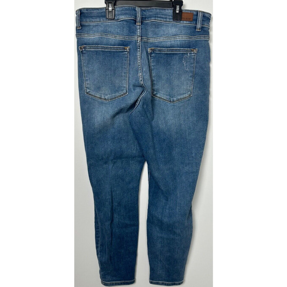 Judy Blue Slim Fit Mid Wash Stretch Jeans Womens 14W JB82176 Denim Pockets B10 - Picture 3 of 8